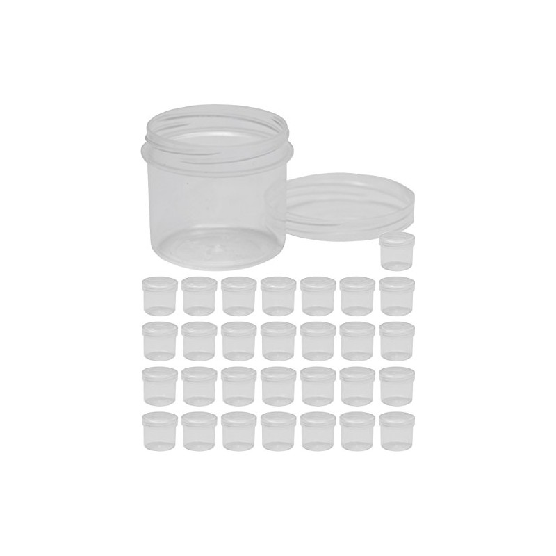 30 ointment containers, highly transparent, cream containers, ointment jar, 25