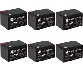 VICI Battery 12V 12Ah F2 E-Raser ETC Express Electric Scooter Battery - 6 Pack Brand Product