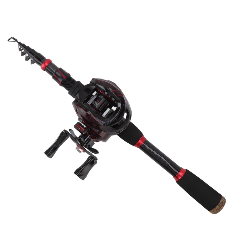 Fishing Rod and Reel Combos Carbon Fiber Telescopic Fishing Pole