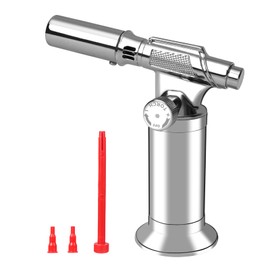 Kodilin Inflatable Refillable Torch Lighter, Windproof Butane Lighter with Adjustable Flame, Piezo Ignition for Cooking, BBQ, Welding, Jewelry Making (Butane Not Included)