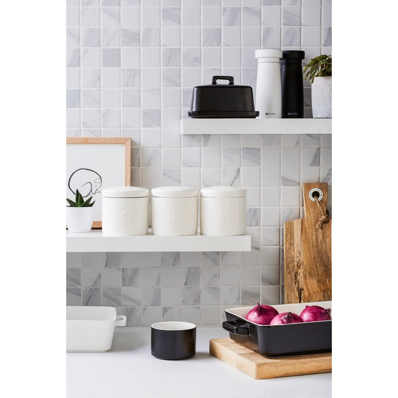 Maxwell & Williams Epicurious Salt Pig Black Gift Boxed