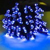 RunQiao Blue Solar Fairy String Lights Outdoor Garden Waterproof 164ft/