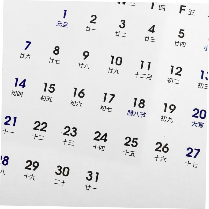NUOBESTY 36 Sheets Desk Calendar Stickers Note Pads Labels Notepads