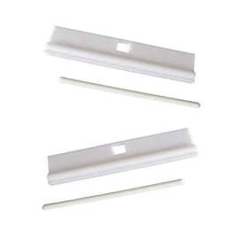 DIY Adjustable Vertical Blind Hanger 3.5” (89mm) Replacement White Hangers for Slats Louvre First blinds Vertical Blind Accessories Slats Spare Parts Bottom Weights Slats Pack of 10.