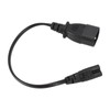 IEC320 C14 Male to IEC320 C7 Female Power Adapter Cable