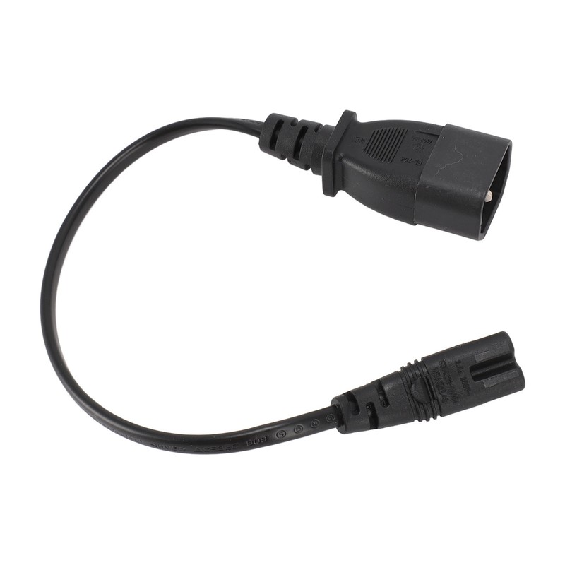 IEC320 C14 Male to IEC320 C7 Female Power Adapter Cable