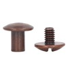 200 Sets Book Binding Screw Uniform Coating Curved Surfaces Brass