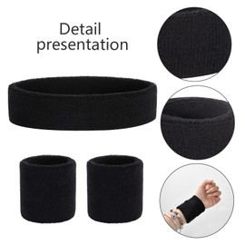 Dokpav 9PCS Bandas para El Cabello Deportivas con Protección de muñeca, Cabeza de Elástica, Banda para El Sudor, Cinta Deportiva para la Cabeza Hombres y Mujeres, para Correr Yoga Ciclismo Cardio