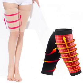 Elastic Thigh Compression Band for Exercise & Hiking Skin/FREE 2ea