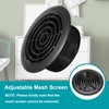 PATIKIL 6 Inch Round Air Vent Cover, Soffit Vents ABS
