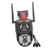 Outdoor Dual Lens Security Camera 1080P Mobile Tracking 360 Degree