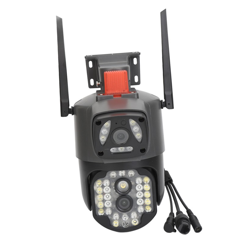 Outdoor Dual Lens Security Camera 1080P Mobile Tracking 360 Degree