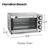 Hamilton Beach Countertop Toaster Oven & Pizza Maker Large 4-Slice