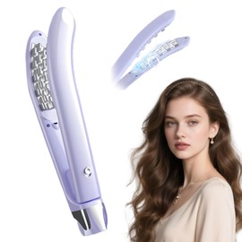 Kreppeisen für die Haare Mit 30 Sekunden PTC-Heizung, 6,7 mm Doppelzähne für 3D-Sensorik, 3 Temperaturmodi (160-200°C) + Negative Ionen, 60 Min Abschaltautomatik, Flauschige Cornrows bei Frauen