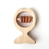 BEACENOV Montessori Wooden Rattle Toys for Infant Baby Boys Girls