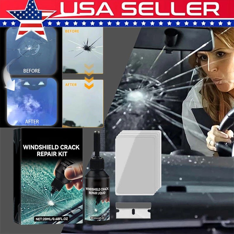 1 Set Automotive Glass Repair Kit Fluid Fix Car Windshield