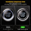 Bling Crystal Double Rhinestone Car Engine Start Decoration Ring, Sparkling