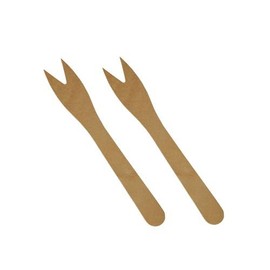 Snack Forks / Picks Made of Wood (12 cm – Pack of 500) Taste-Neutral
