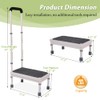 Medical Step Stool with Handle for Elderly Bed Steps for