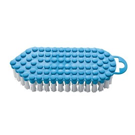 haug bürsten - Flexo Brush with Flexible Scrubbing Brush - Colour: Turquoise - Size: 190 x 70 x 25 mm - Made in Germany