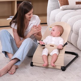 Lfhiwhd Baby Bouncer - Portable Infant Bouncer - Baby Bouncer Seat for Infants - Baby Bouncer Chair - Bouncy Infant Seat - Newborn Bouncer for Babies 0-6 Months Up to 20 lbs