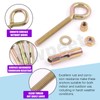Swpeet 8Pcs M12 Thread Wall Concrete Brick Expansion Screws Closed