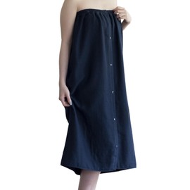 Bloom Speed Dry Wrap Towel, For Adults, 85 x 130, Gauze Material, Change Towel, Wrap Towel, Esthetic Gown, Pool Towel, Bathing, Water Absorbent, Quick Drying, 100% Cotton, Made in Japan (Navy)