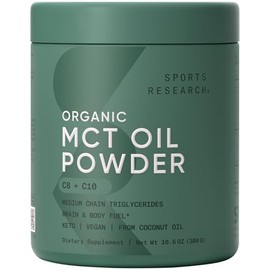 Aceite MCT premium derivado solo de aceite de coco, botella sin BPA de 32 onzas, el único aceite MCT certificado Paleo seguro y registrado por la Soci