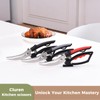 Cluren Kitchen Shears & Scissors Heavy Duty with Self-Standing Base