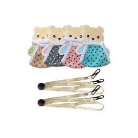 4PC(shipping from Canada FBA)Kid's Cotton Mask(4PC masks & 2PC Fabric Mask Lanyard strap), for Cycling, Camping, Hiking, Protect Your Mouth and face from dust, Cold, ash, Pollen, Fog and Haze, Vehicle Exhaust, Passive Smoking etc.