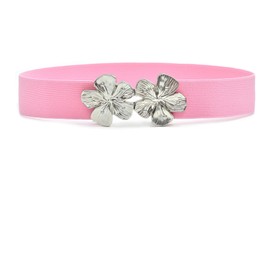 YIWEIYA Women's Stretchy Elastic Waist Belt with Metal Buckle (Adjustable Skinny Belt for Jeans, Dresses & Daily Outfits)