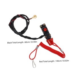 ABOOFAN 1Set Emergency Kill Switch Lanyard for Dirt Bikes Durable Handlebar Engine Stop Switch Versatile Fit for Offroad Safety and Quick Engine Shutdown