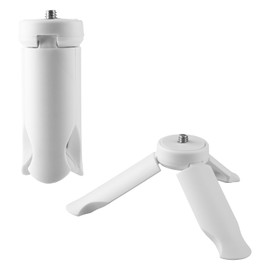 Tabanzhe Mini Tripod Desktop Tripod Stand for Pocket 3 & 2 Camera Portable Small Tabletop Mount with 1/4" Screw Hole for Selfie Stick DLSR Digital Cameras,White