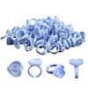 OVALA 100pcs Glue Rings Smart Glue Cups Lash Glue Holder