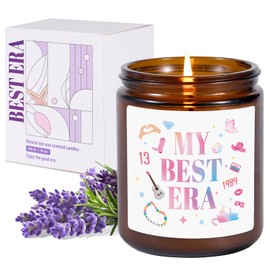 Lavender Candles for Home Scented，9oz My Best Era Girl Decorative Soy Candle, Birthday Chirstmas Candles Gifts for Women Sister Girlfriend