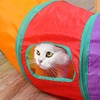 Cat Toy, Foldable Cat Tunnel, Bunny Tunnel, 2-Way Cat Tunnel,