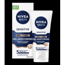 Nivea Men Sensitive Skin And Stubble Gel Moisturiser For Face 50mL