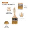 Vermeer Chip Paint Brushes - 12-Pack - 2.5" Chip Brushes