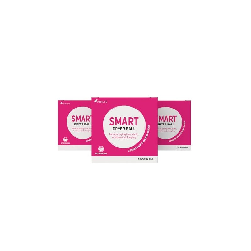 Pink Formula Smart Dryer Ball, 3-Pack