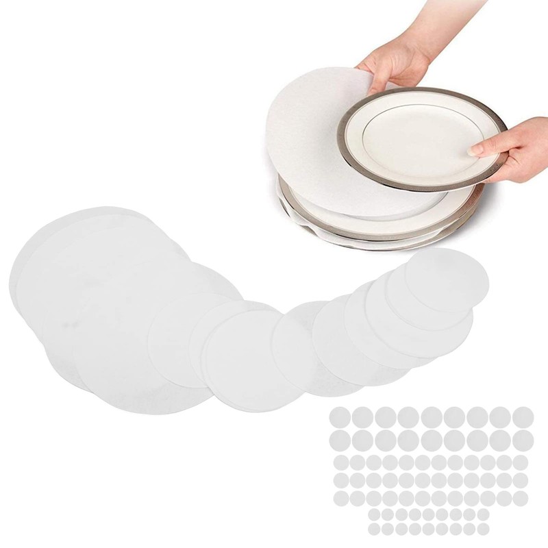 Soft Felt Plate Protectors, 72 Pieces Thick Felt Plate Dividers,
