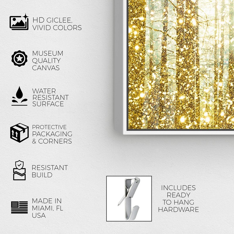 Oliver Gal Magical Forest' Framed Abstract Wall Decor, 36" x