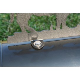 Pet Companion Dog Breed Style Metal Mailbox Topper (Dachshund Wiener Dog, Matte Black)