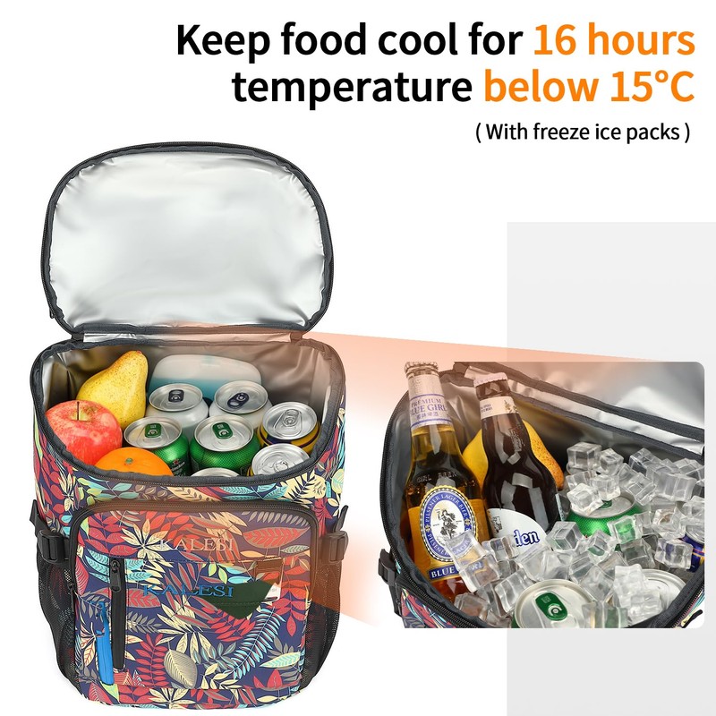 Kalesi Cooler Backpack 36 Cans Lightweight Insulated Cooler Leak-Proof Travel