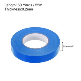 MECCANIXITY Blue Gaffers Tape, 60 Yards x 1 Inch No Residue, Non-Reflective Easy Tear Book Repair Tape Matte Stage Cloth Tape for Photography,Pack of 1