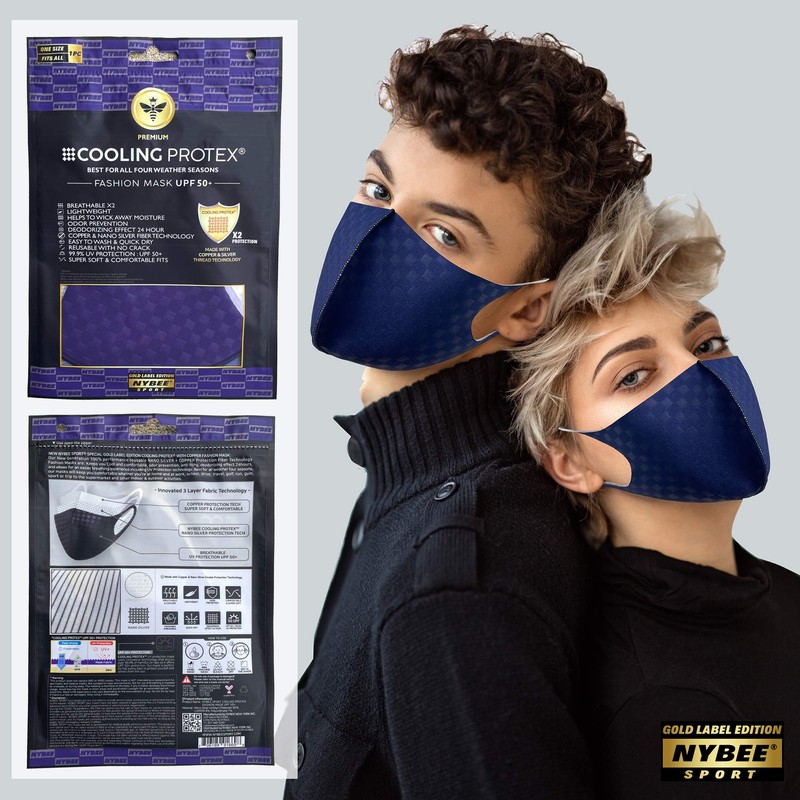 NYBEE Sport Cooling Protex 24 Hour Breathable And Comfortable Face