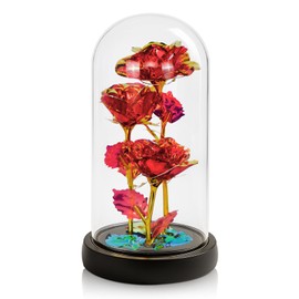LIAN Rose Flower for Women, Forever Rose Flower Lamp, Mothers Day Flowers for Mom, Birthday Gifts Women, Rose Gifts. Valentine's Day, Mother's Day, Christmas, Anniversary, Birthday Gifts.