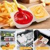 CJT 12 Sets Reusable Compartment Condiment Container with Lids -