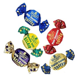 Walkers' Nonsuch Assorted Toffees & Chocolate Éclairs | Contains English Creamy, Milk & Dark Chocolate Covered, Banana Split & Milk Toffees | Traditional British Candy | 5.29 Oz (Pack of 2)