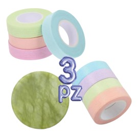 3pzs Cintas Micropore Extension Pestañas Piedra Jade Azar