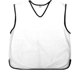 Sterling Sports® 10 X Training Bibs Sports Mesh Bibs Football Soccer Rugby Sports Bibs Function Party Outdoor Kids Junior Youth and Adult Sizes (Junior (7 to 12 years old), White)[Pack of 10 Bibs]